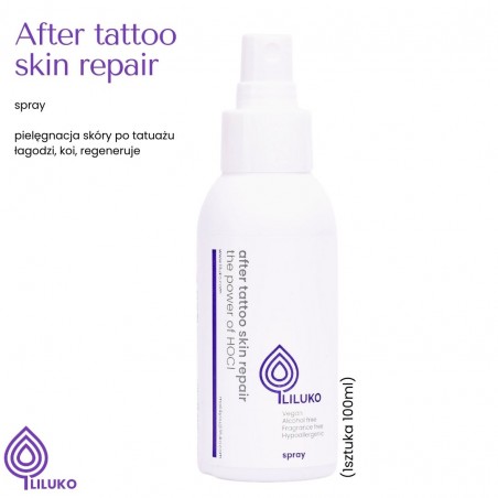 after tattoo skin repair
