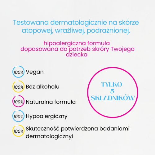 Antybakteryjny plyn do rak dzieciecych hypoalergiczny Liluko