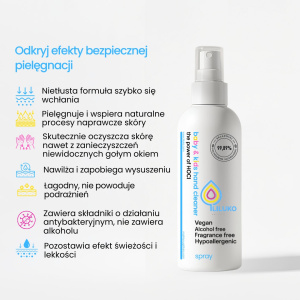 Naturalny plyn do rak dla dzieci z kwasem podchlorawym Naturalny plyn do rak dla dzieci z kwasem podchlorawym