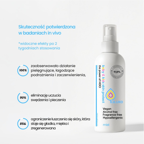 Spray na odparzenia dla niemowlat Liluko kojacy sucha skore dziecka
