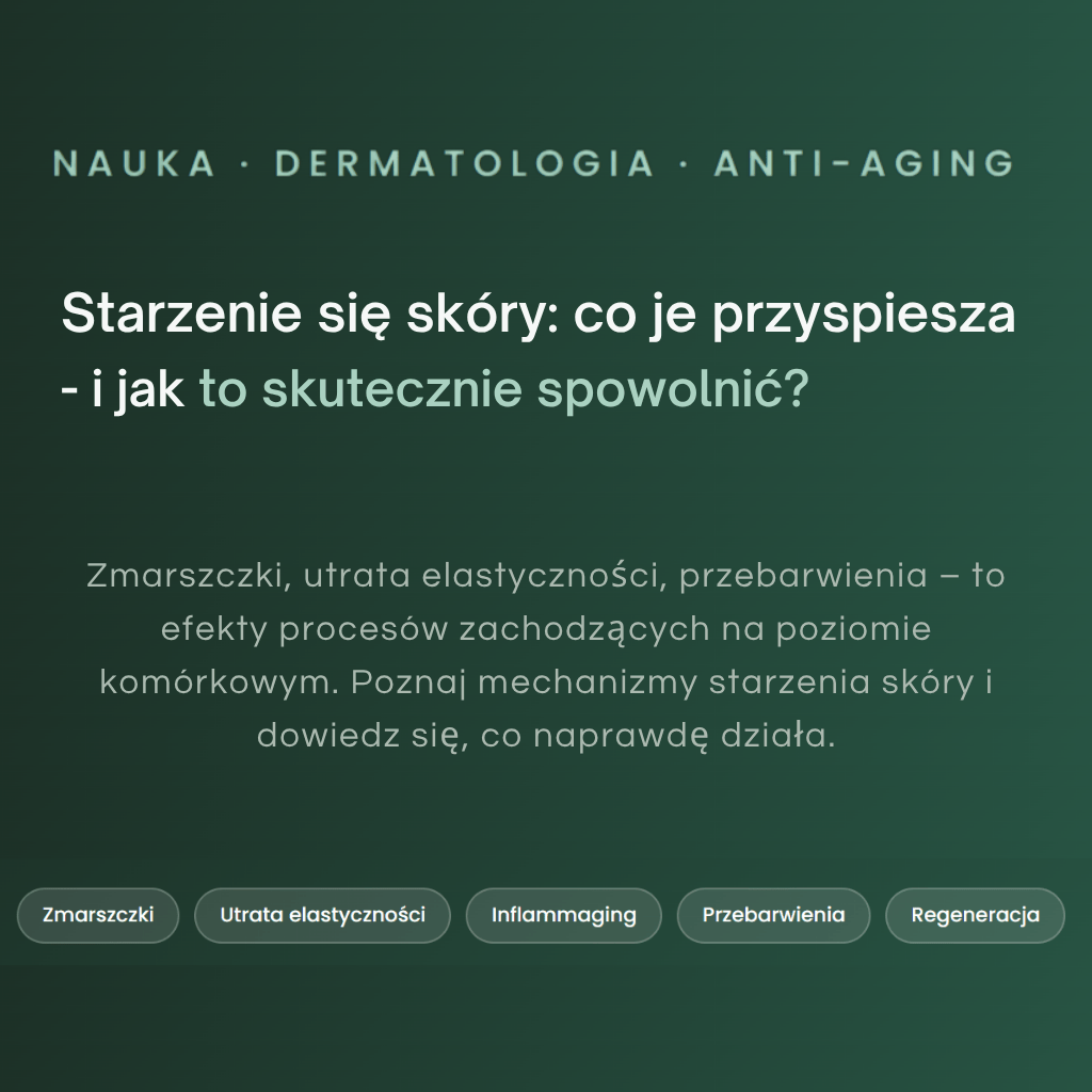 Starzenie się skóry: co je przyspiesza — i jak to skutecznie spowolnić? HOCl w walce z objawiami starzenia.